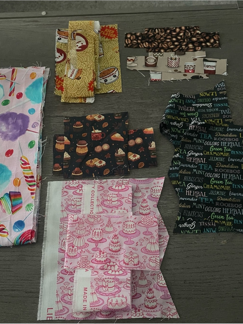 Sweets & Treats Scrap Fabric Bundle